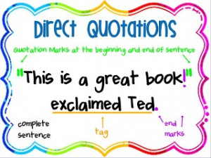 Quotations: Fun way to teach quotations