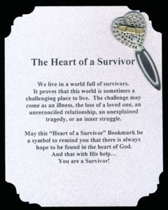 Heart of a Survivor Poem and Bookmark