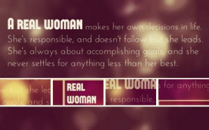 real woman quote