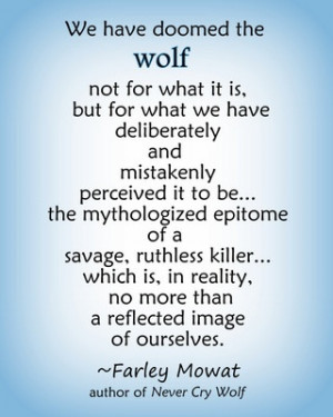 We have doomed the wolf...