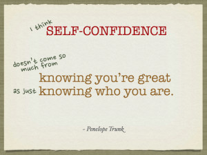 oberservationpaper:“I think self-confidence doesn’t come so much ...