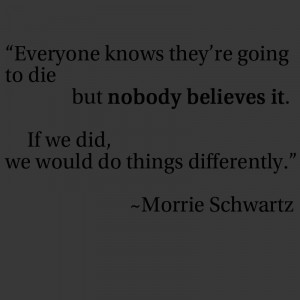 Morrie Schwartz Quotes Love