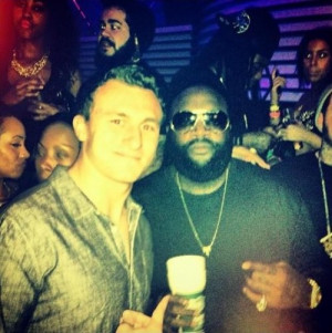 20 Year Old Johnny Manziel In The Club with Rapper Rick Ross (Photo)
