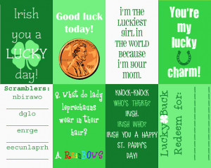 St. Patrick's Day Messages {Printable}