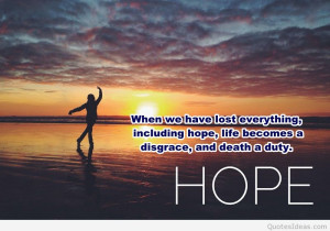 sunset wallpaper hope quote