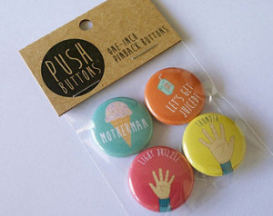 ... Buttons, Badges, Pins, Lapel, TV, Comedy, Quotes, Christmas, Gift