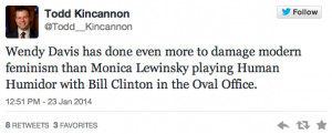 Todd Kincannon goes on misogynistic anti-Wendy Davis Twitter rant