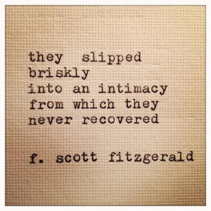 Fitzgerald's language gives me goosebumps