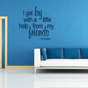 The Beatles quote wall decal