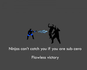 text ninjas quotes silhouettes mortal kombat subzero gray background ...