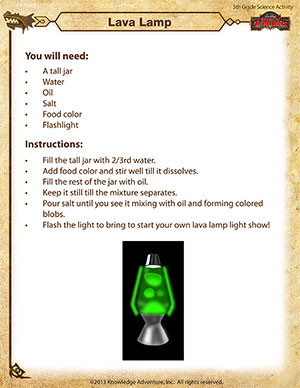 Lava Lamp – Make Your Own Lava Lamp – Science Activity – School