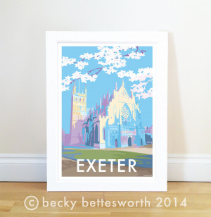 exeter £ 12 50 exeter a4 print £ 12 50 exeter a2 poster £ 22 50 ...