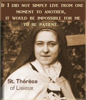 St. Therese on patience