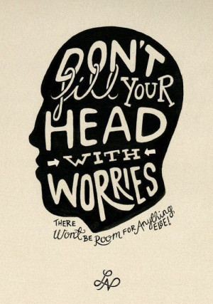... your head with worries! #mentalhealth #stress #anxiety #depression