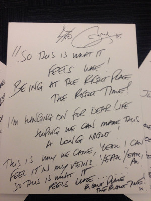 Olly Murs Hand-Wrote The Lyrics To 