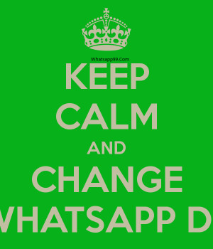 Change whatsapp dp