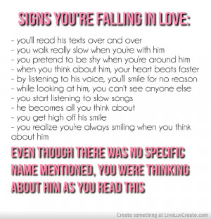 Related Pictures love signs you re falling in love
