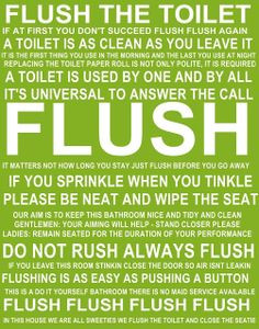 Flush the Toilet quotes and sayings FREE PRINTABLE More