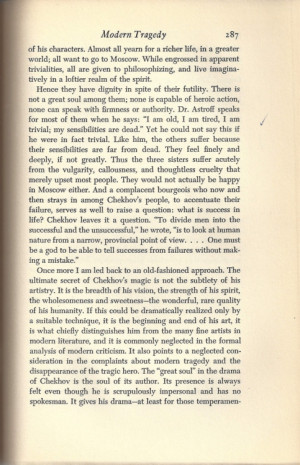 Pg. 287 of David Markson’s copy of The Spirit of Tragedy by Herbert ...