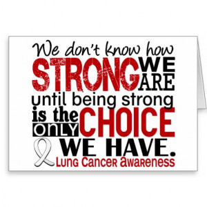 Lung Cancer How Strong We Are Greeting Cards
