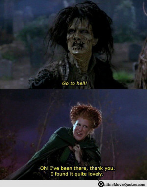 Bette Midler and Sarah Jessica Parker star in the 1993 film Hocus ...