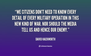 David Hackworth Quotes