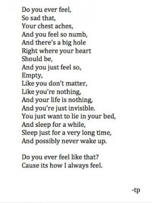 depressed, depression, empty, hole, quotes, sad, sleep, suicide