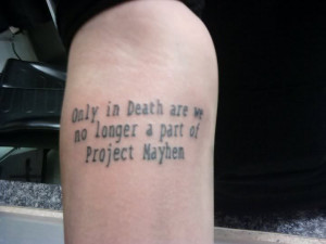 Fight Club #tattoos Oh Jadey and I so need these!