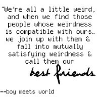 Best Friends Boy Meets World Quote