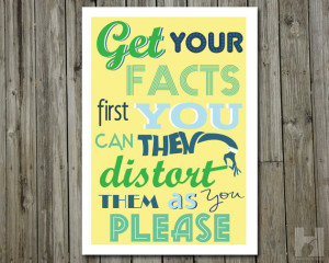 Mark Twain quote - 13x19 print - Humorous Poster -Typography - Green ...