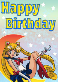 Sailor Moon Birthday Card