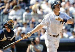 Mark Teixeira is one of five Yankees on pace for 100 RBI season.
