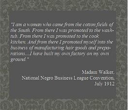 NOTABLE WOMEN IN BLACK HISTORY -- Madame C. J. Walker - Women's ...