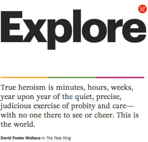 , year upon year of the quiet, precise, judicious exercise of probity ...