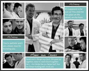 Grey's Anatomy - Mark Derek - Best Buds !