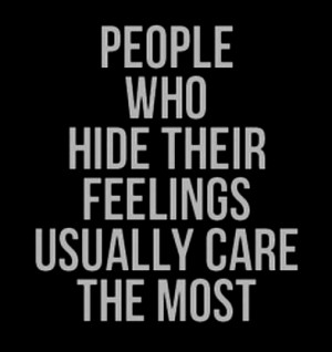 Hide Feelings - quotes Photo