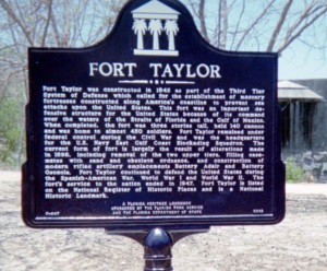 Construction of Fort Taylor began in 1845. The fort was located 1,200 ...