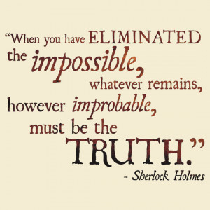 TShirtGifter presents: Sherlock Holmes - Eliminate the Impossible