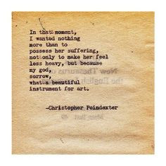 by | christopher poindexter
