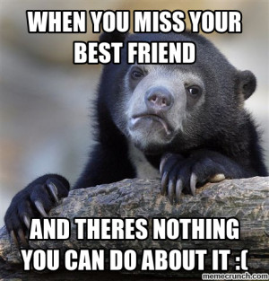 Missing Your Best Friend...