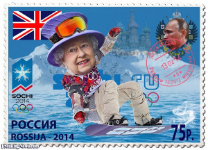 Funny Sochi 2014. Russian Post Stamps Collection.