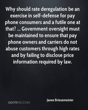 - Why should rate deregulation be an exercise in self-defense ...