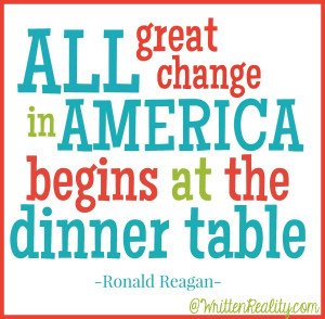 Dinner Table Reagan Quote
