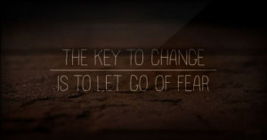 The fear of letting go of fear
