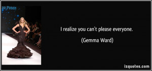 More Gemma Ward Quotes
