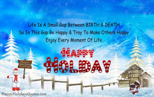 Happy Holidays To Friends Quotes