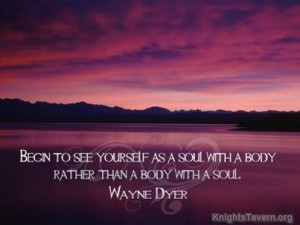 ... soul.” -Wayne Dyer inspirational quote desktop wallpaper (click to