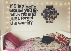 bedroom wall quote