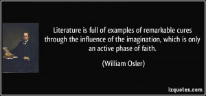 More William Osler Quotes