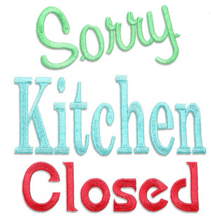 Tea Towel Quotes Embroidery Collection